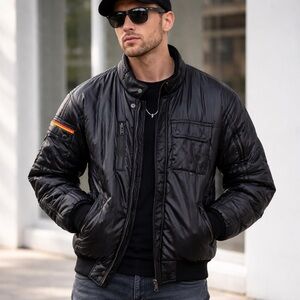 Simpson Black Racing Jacket – Size M